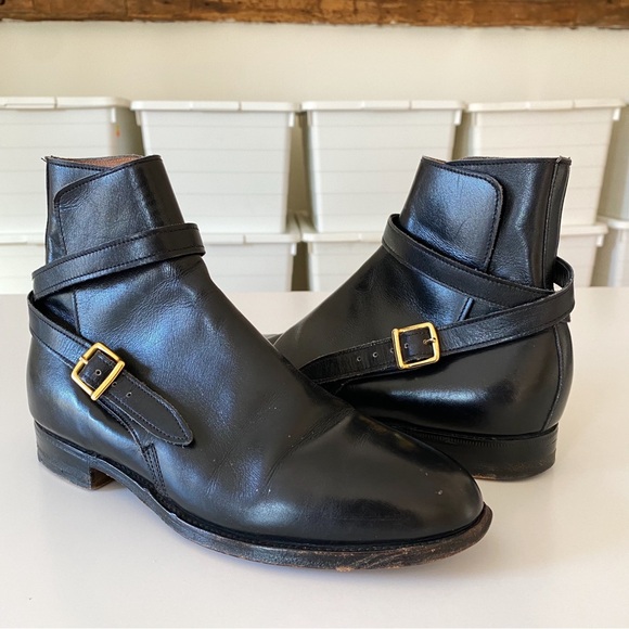 John Lobb Sulky Boot in Black Calf Leather Size 45C - Picture 6 of 8